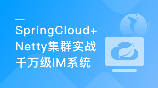 SpringCloud+Netty集群实战千万级IM系统封面图