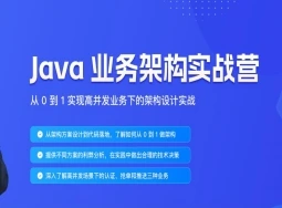 JAVA业务架构实战训练营封面图